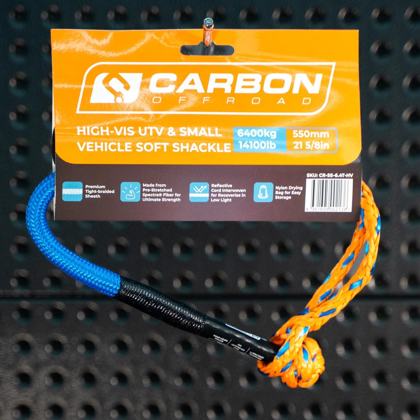 High-Vis UTV and Small Vehicle Soft Shackle