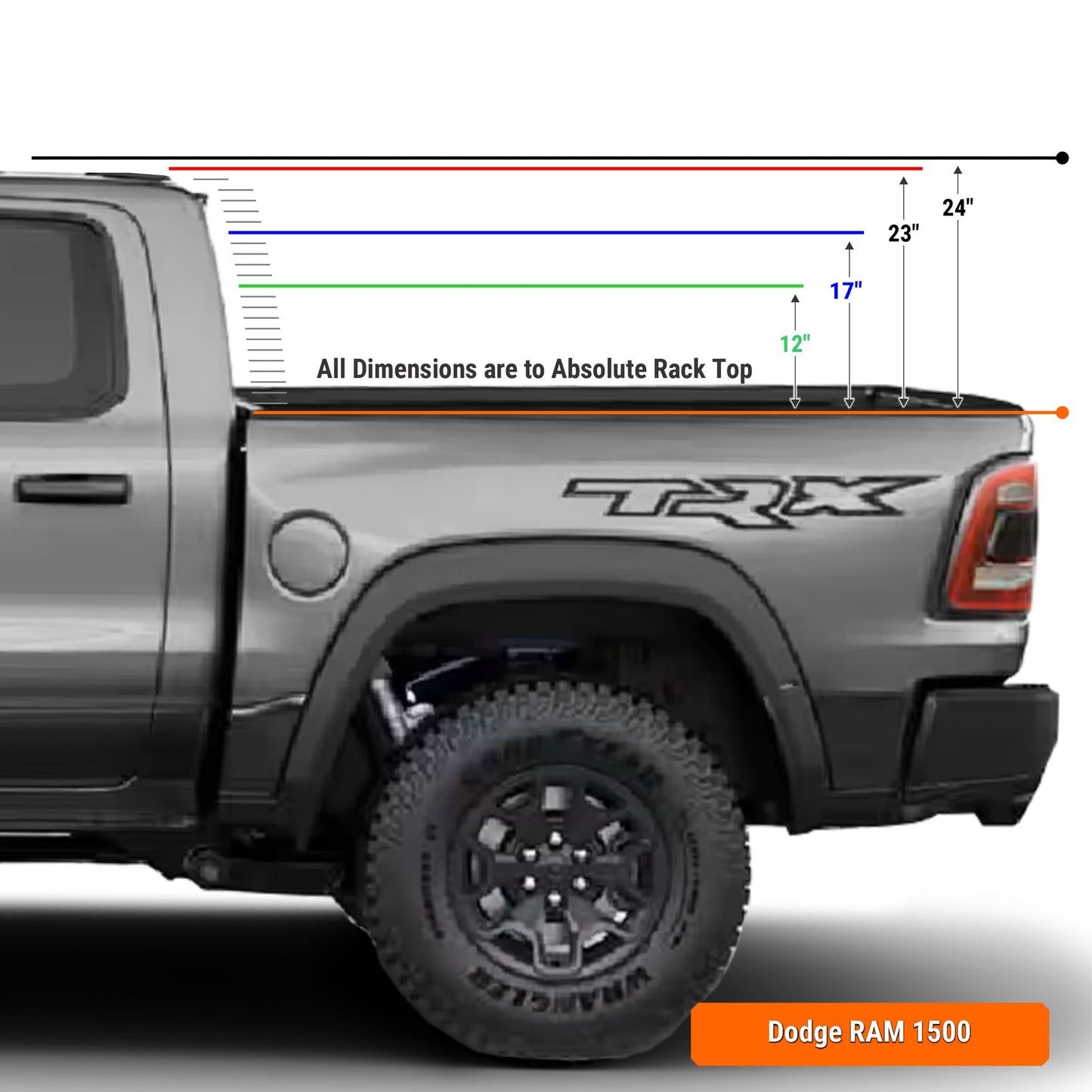 Dodge Ram 1500 Pre-configured XTR1 Bed Rack (Straight Bed)