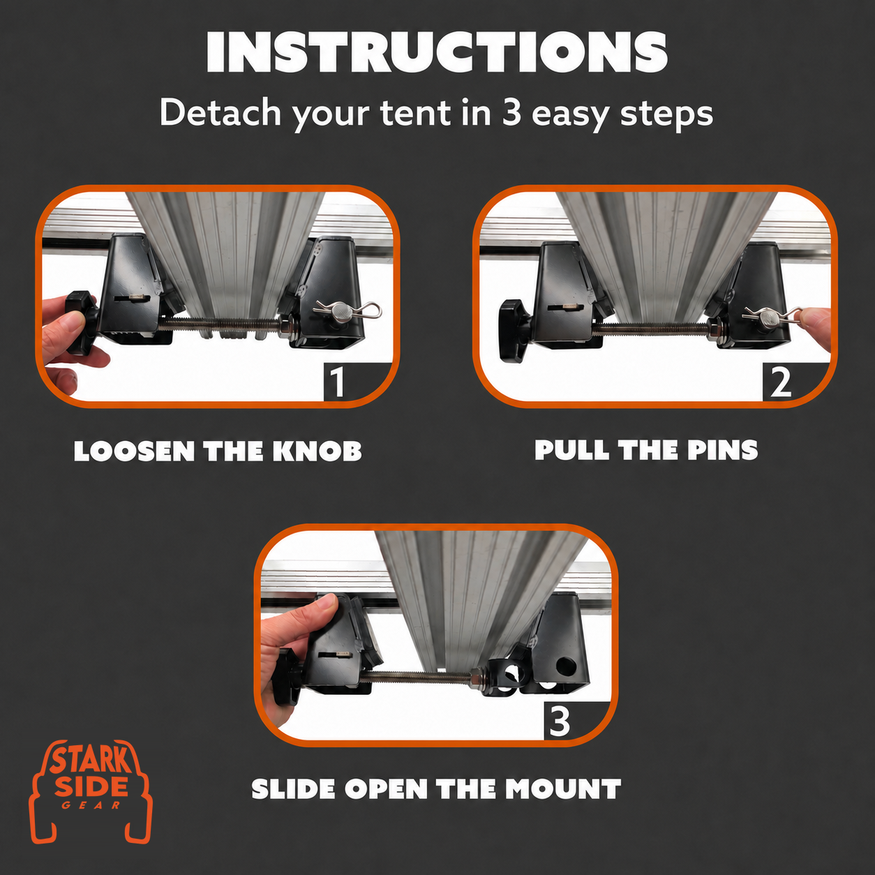The Slipstream - Quick Release Tent Mounts (Option B)