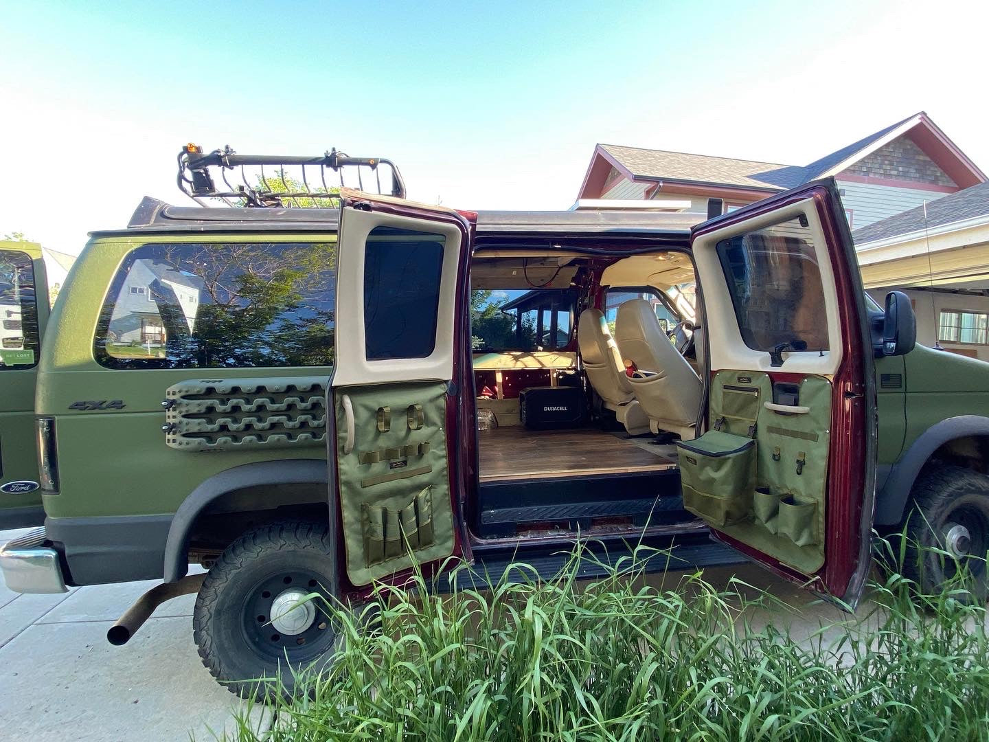 Ford Econoline Barn Door Side Door Panel Organizer