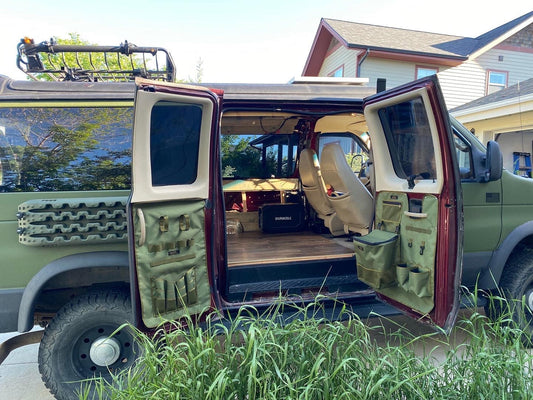 Ford Econoline Barn Door Side Door Panel Organizer