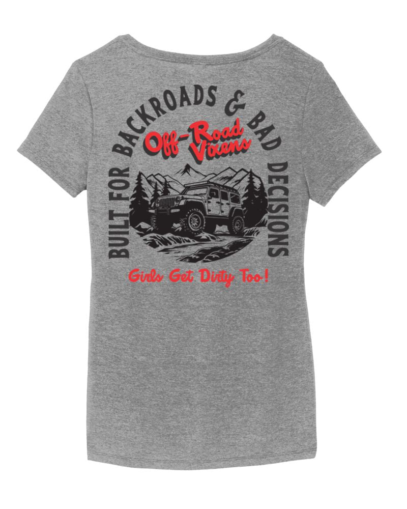 Backroads & Bad Decisions V Neck Tee
