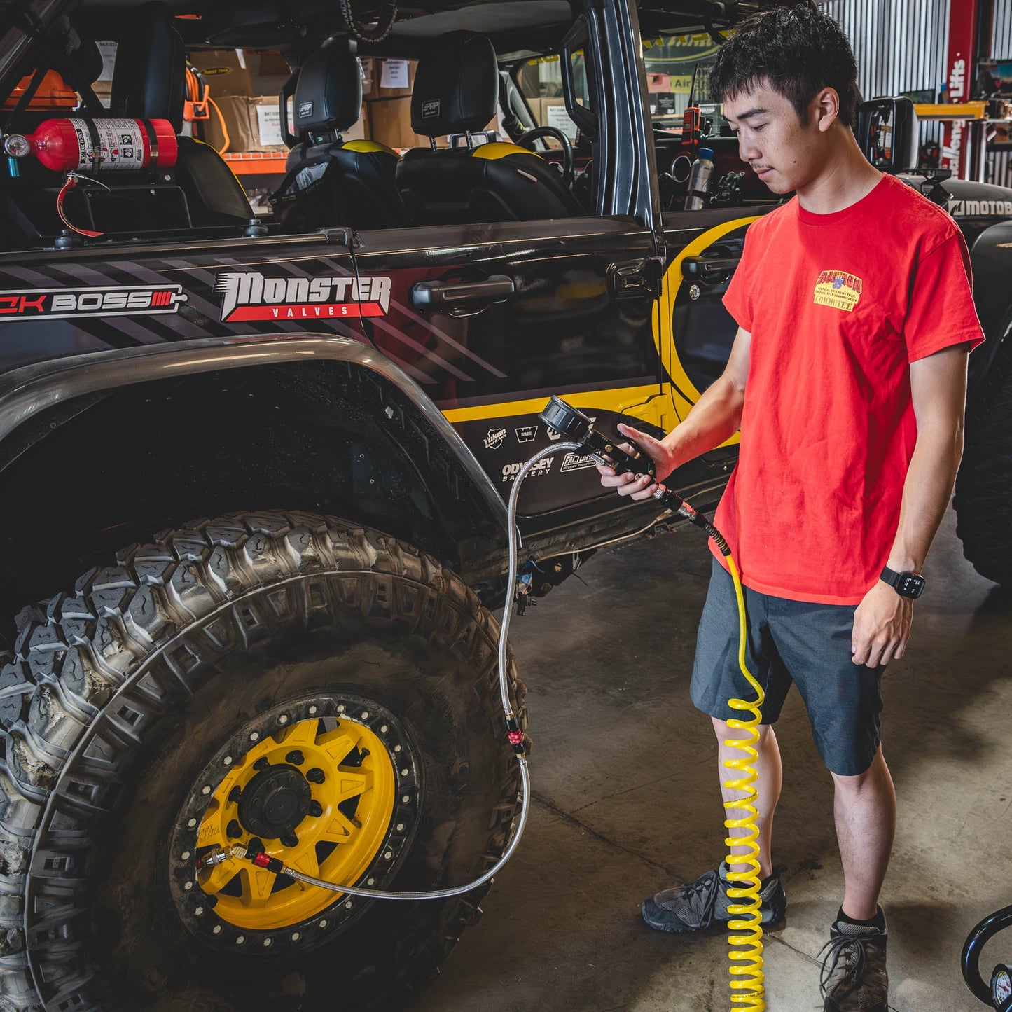 RED MOD - 2ft Hose Extension for "Stand Away Safety" - Ventoso™ RED
