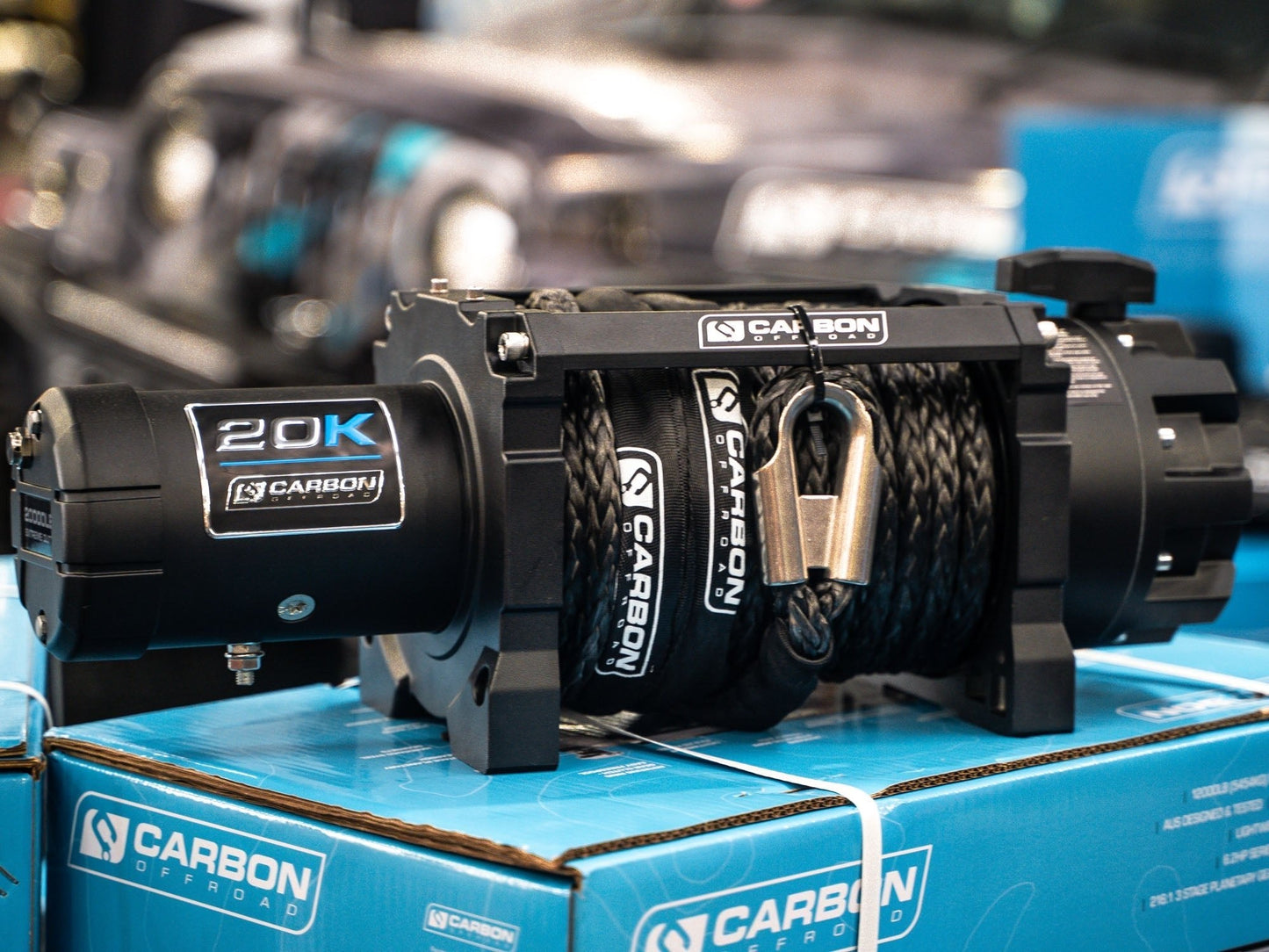 Carbon Offroad Extreme Duty Scout Pro 20000lb Truck Winch 24V Winch Only