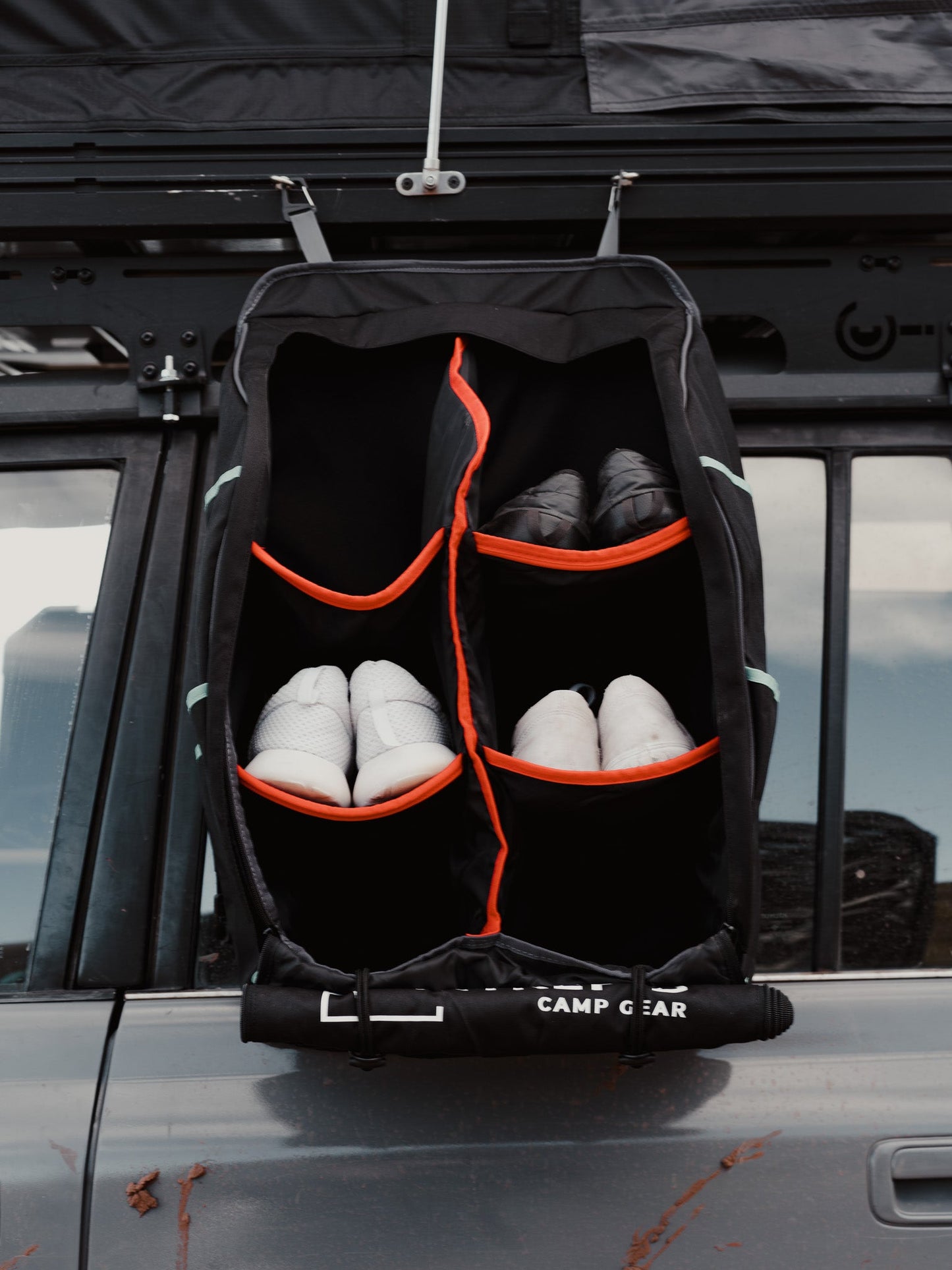 Camping Shoe Storage System