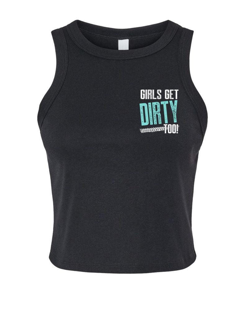 Dirt Tracks Cropped Micro Rib Tank