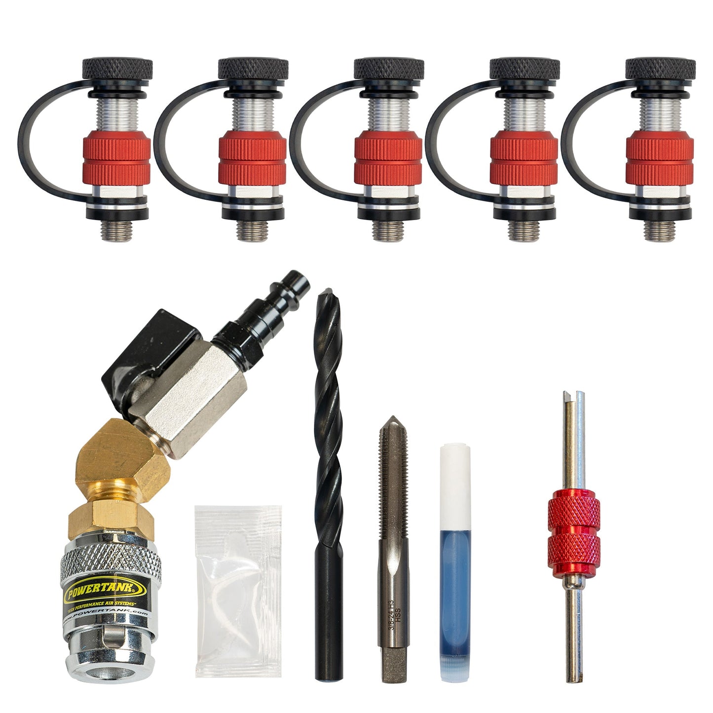 Monster Valve™ Tap3 (3/8-24) 5 pack with Install tools