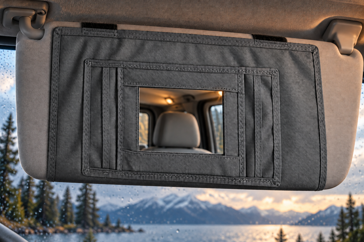 Sprinter Sun Visor Organizer with Mirror