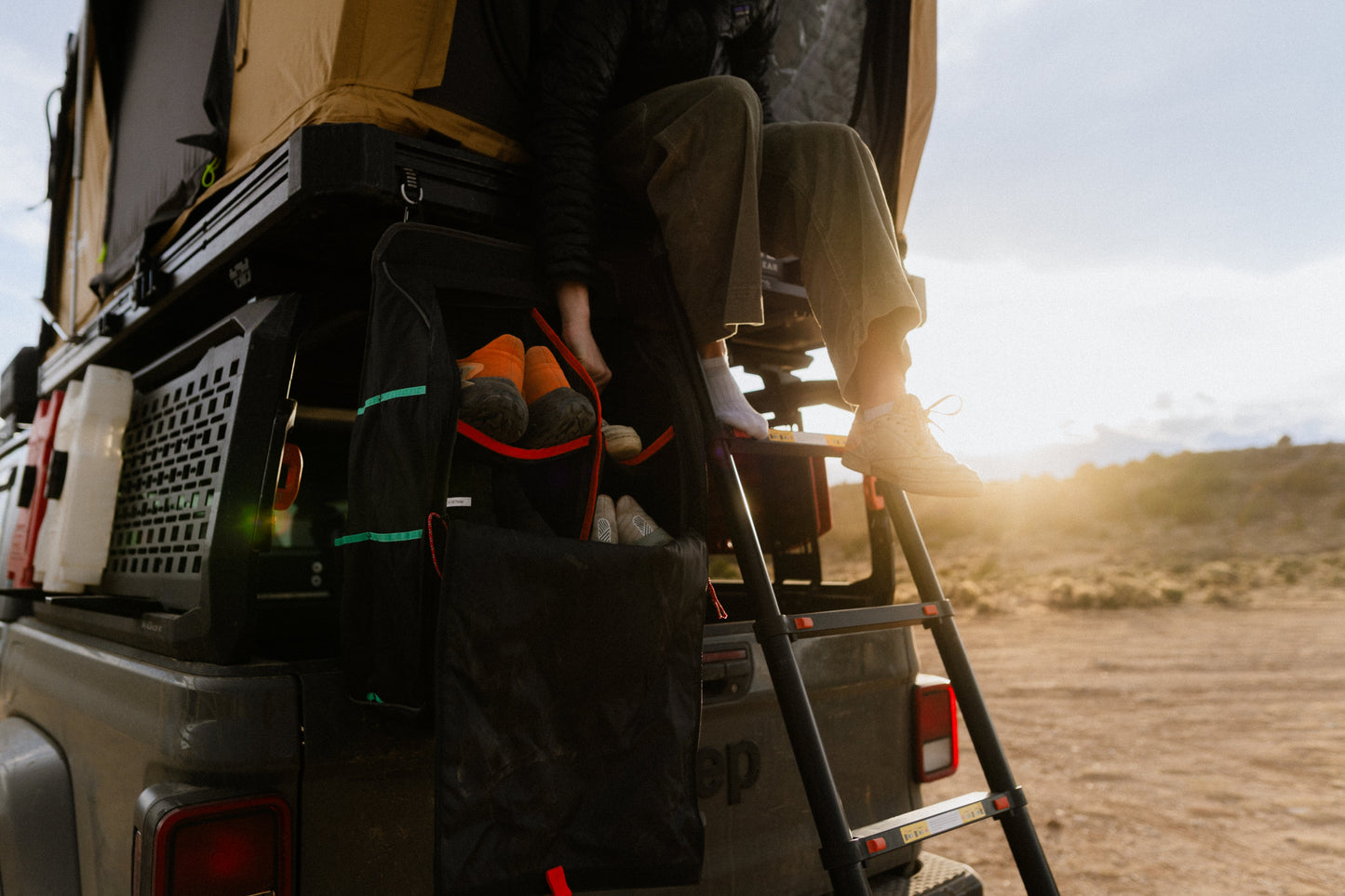Camping Shoe Storage System