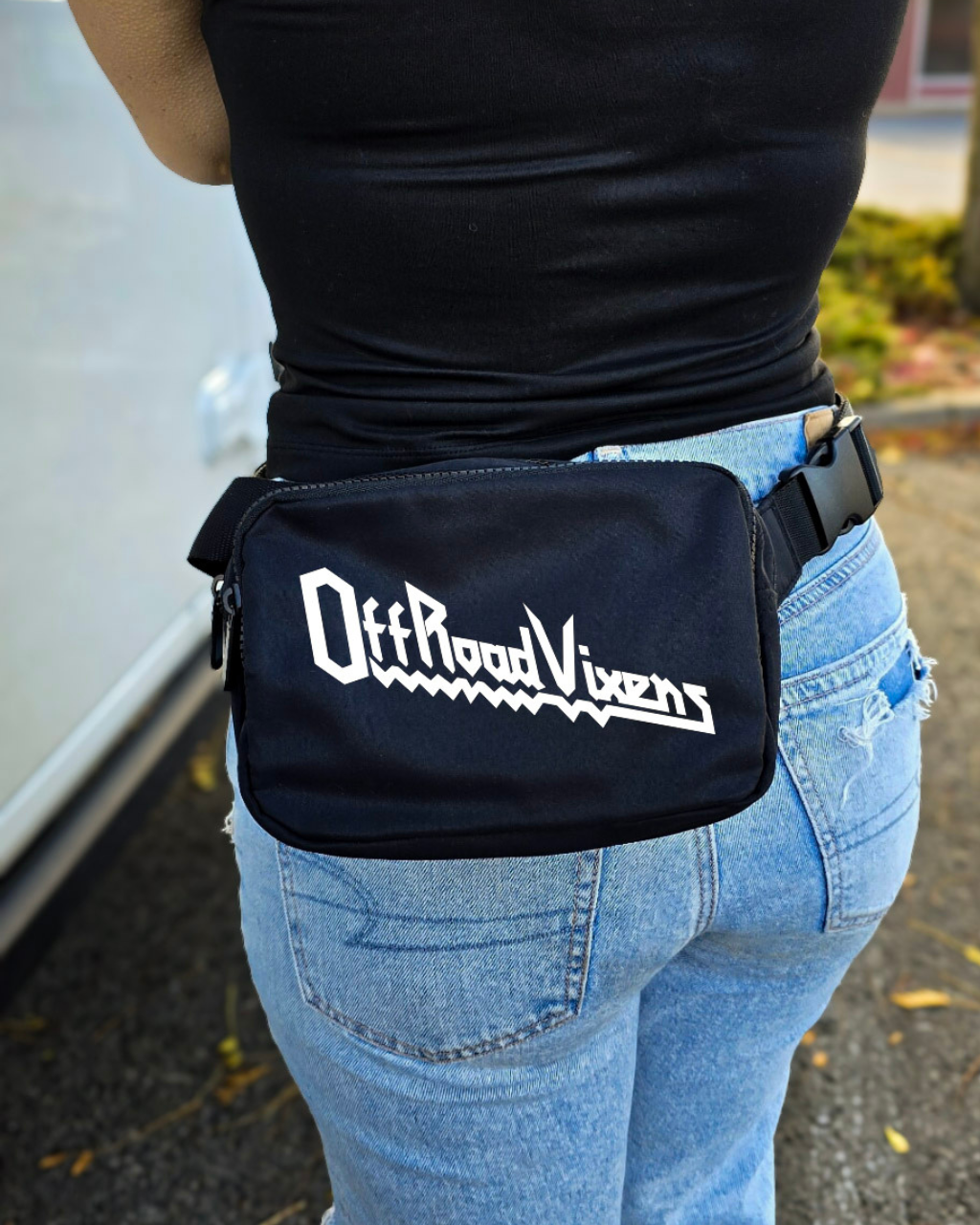 Heavy Metal Double Pocket Crossbody Bag