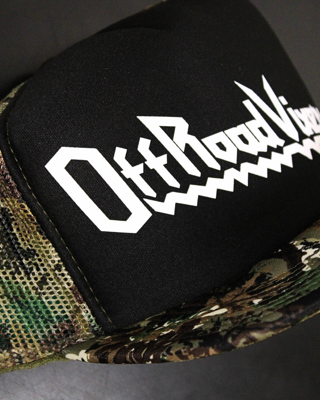 Heavy Metal Camo Flat Bill Hat