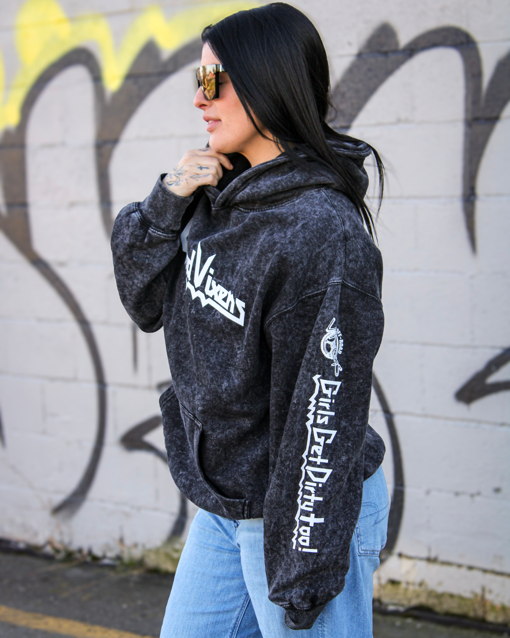 Heavy Metal Mineral Wash Pullover Hoodie