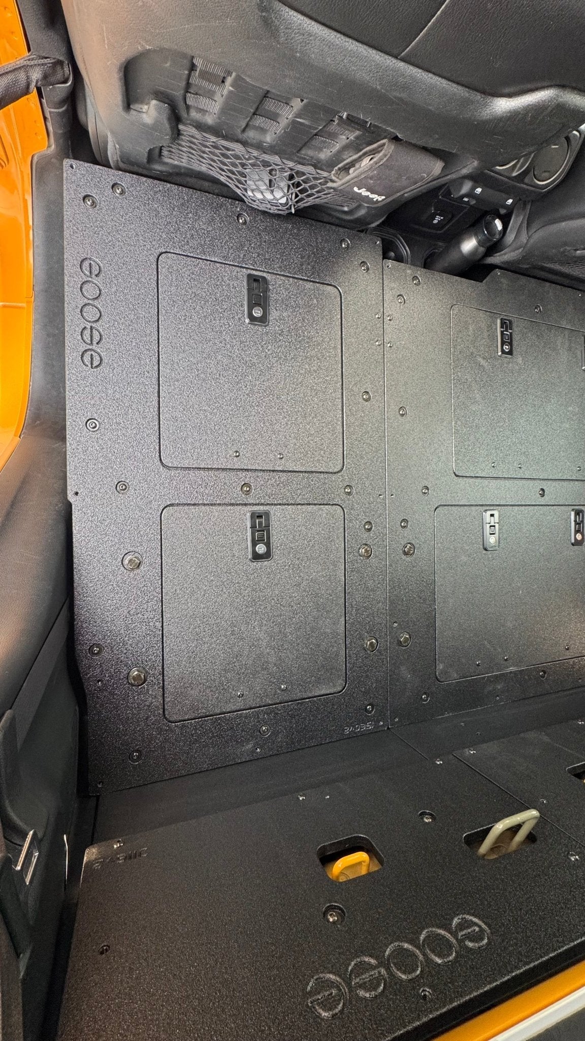 Jeep Gladiator 2019-Present JT 4 Door - Second Row Seat Delete Plate System - High Platform