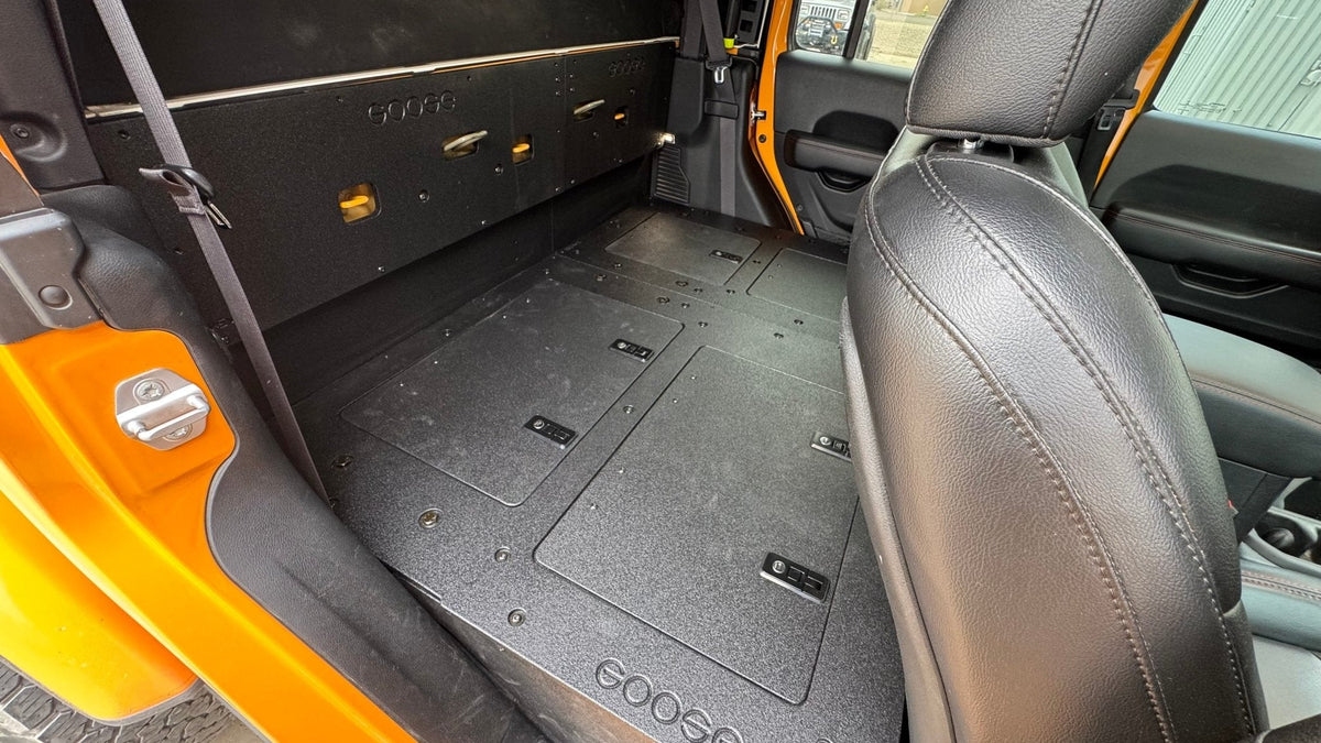 Jeep Gladiator 2019-Present JT 4 Door - Second Row Seat Delete Plate System - High Platform