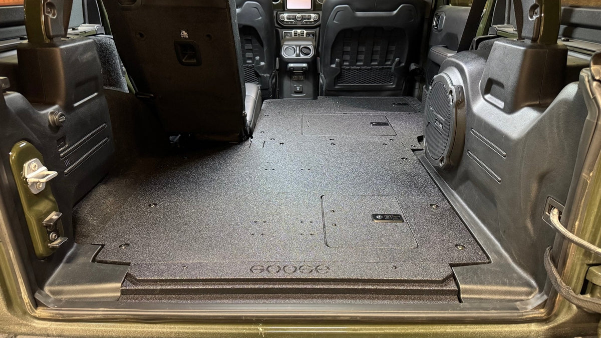 Jeep Wrangler 2024-Present JLU 4 Door - Second Row Seat Delete Plate System - V2
