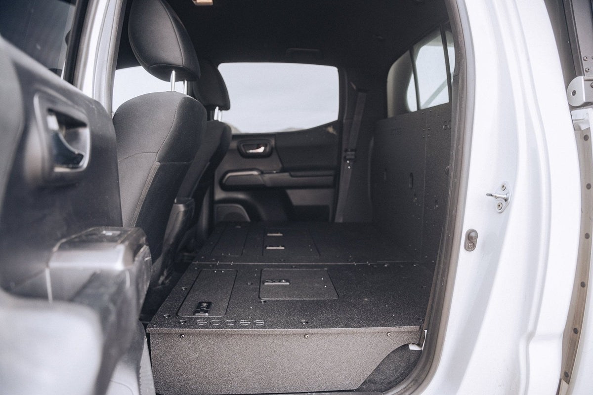 Toyota Tacoma 2005-2023 2nd and 3rd Gen Double Cab Version 2 - Second Row Seat Delete Plate System