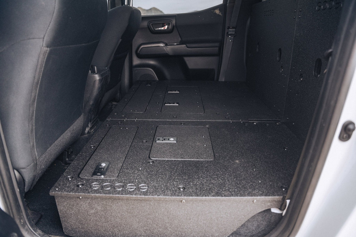 Toyota Tacoma 2005-2023 2nd and 3rd Gen Double Cab Version 2 - Second Row Seat Delete Plate System