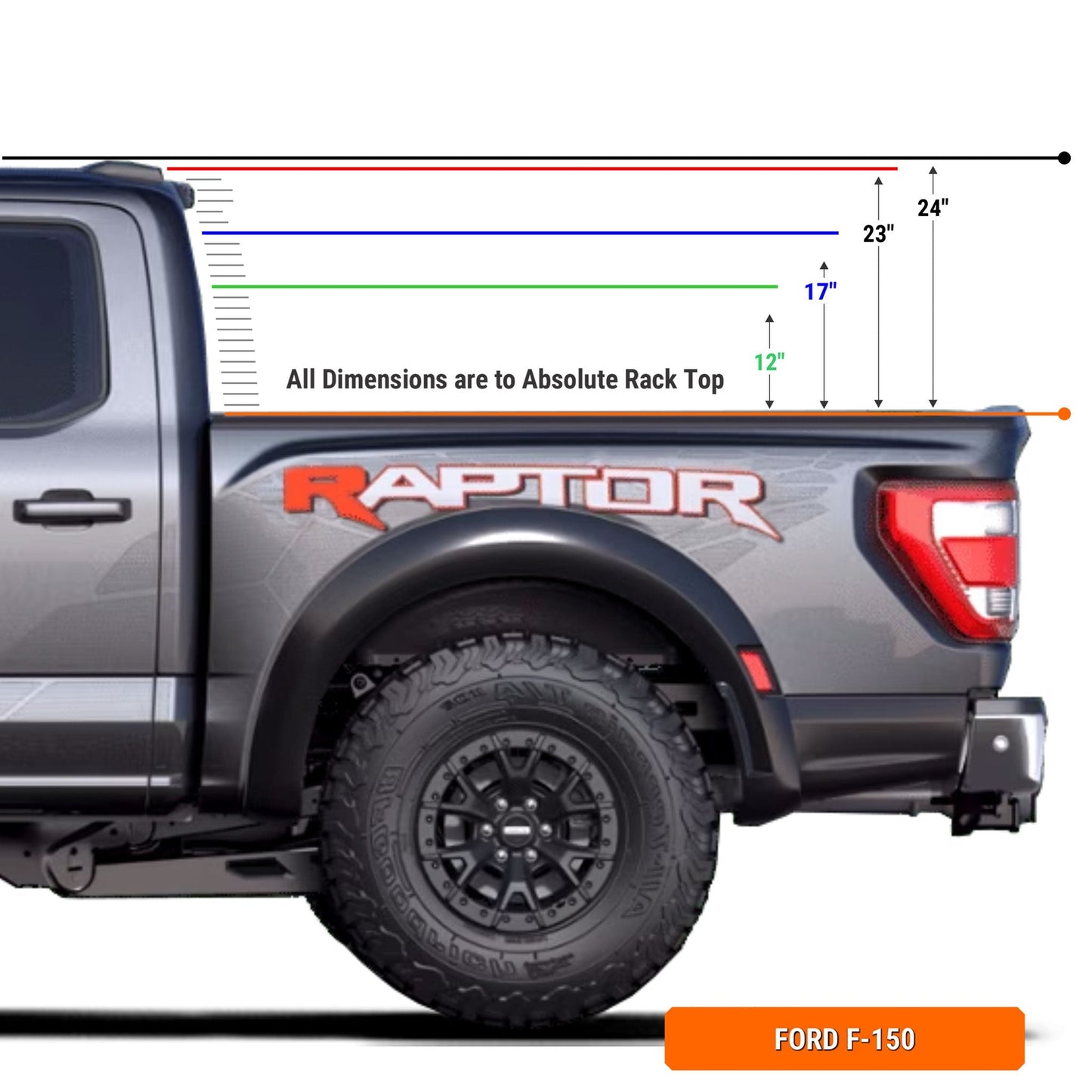 F-150 Pre-configured XTR1 Bed Rack